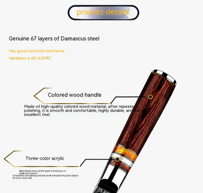 Cuchillo de Chef Profesional con Acero AUS10 - Image 13