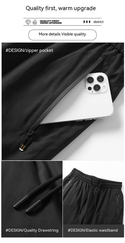 Pantalones Acolchados de Invierno con Cintura Elástica para Hombre - Image 10