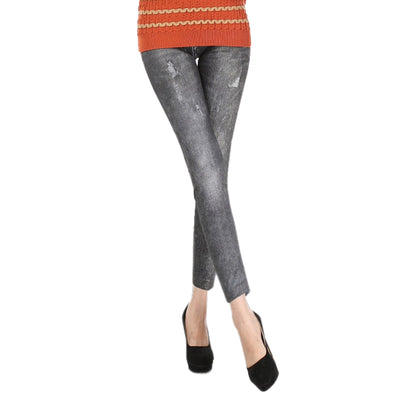 Leggings Denim Ajustados Corte 9/10 - Image 10