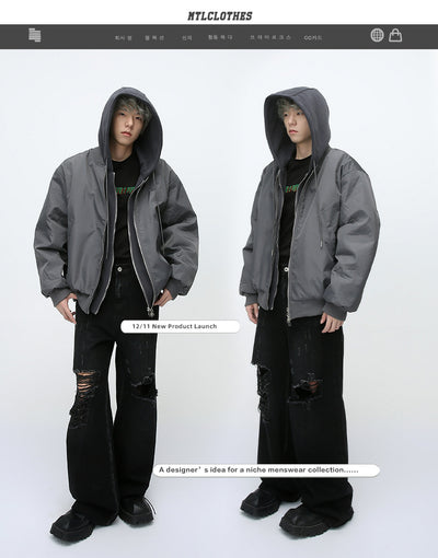 Abrigo de Invierno Hombre Doble Cierre Acolchado Térmico - Image 11