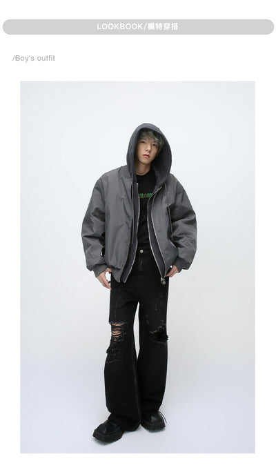 Abrigo de Invierno Hombre Doble Cierre Acolchado Térmico - Image 12