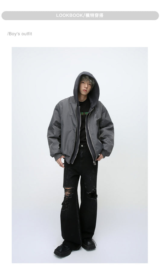 Abrigo de Invierno Hombre Doble Cierre Acolchado Térmico - Image 12