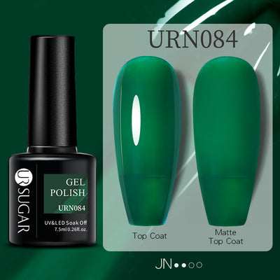 Esmalte de Uñas Gel Brillo Negro, Blanco y Rojo Efecto Mate - Image 27
