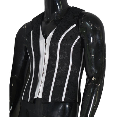 Chaleco Reductor Jacquard Negro Premium para Hombre - Image 12