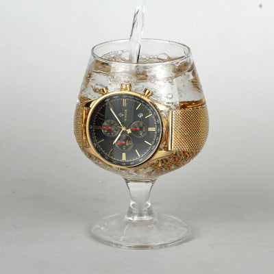 Reloj Deportivo Multifunción WWOOR con Tres Esferas y Seis Agujas - Correa de Malla - Image 3
