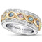 Anillo de Diamantes Bicolor Completo