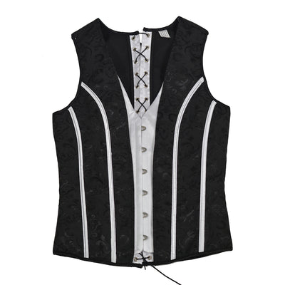Chaleco Reductor Jacquard Negro Premium para Hombre - Image 14