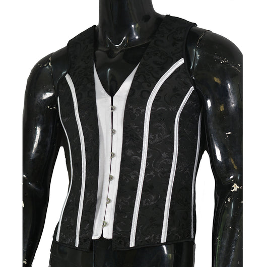 Chaleco Reductor Jacquard Negro Premium para Hombre - Image 15