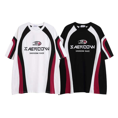 Playera Retro Racing Multicolor Cuello Redondo Manga Corta - Image 8