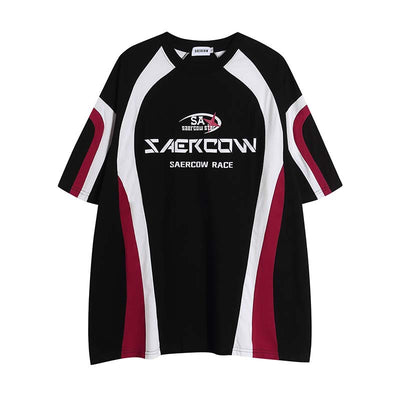 Playera Retro Racing Multicolor Cuello Redondo Manga Corta - Image 9