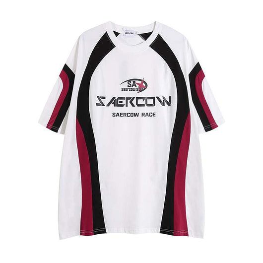 Playera Retro Racing Multicolor Cuello Redondo Manga Corta - Image 11