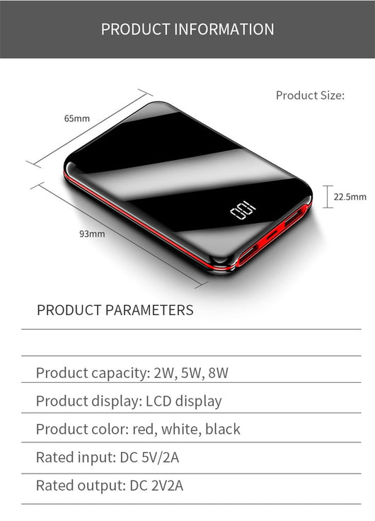 Batería Externa 8W con Carga Rápida y Doble Puerto USB - Image 30