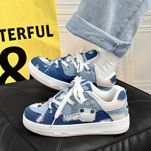 Zapatos de Lona Denim con Adhesivo Frío - Image 13