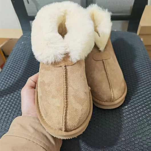 Botas de Nieve para Mujer en Gamuza con Pelaje - Calidez y Estilo - Image 9