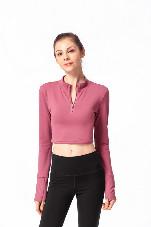 Camiseta Ajustada de Manga Larga para Yoga - Image 8