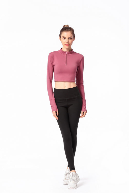 Camiseta Ajustada de Manga Larga para Yoga - Image 12