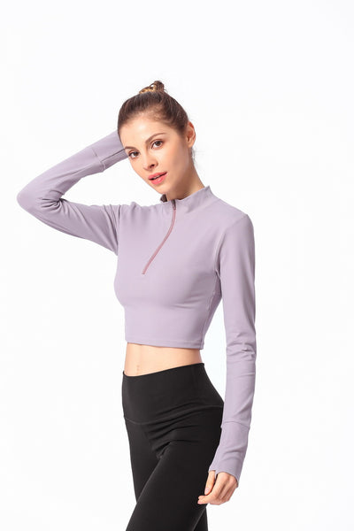 Camiseta Ajustada de Manga Larga para Yoga - Image 17