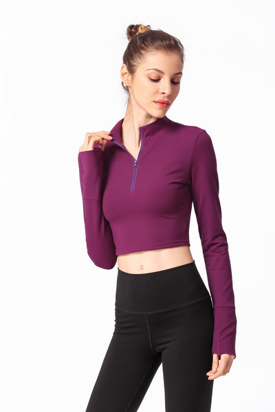 Camiseta Ajustada de Manga Larga para Yoga - Image 24