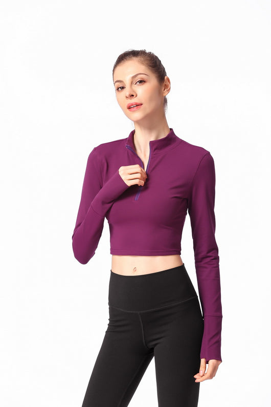 Camiseta Ajustada de Manga Larga para Yoga - Image 25