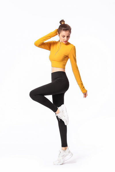 Camiseta Ajustada de Manga Larga para Yoga - Image 35