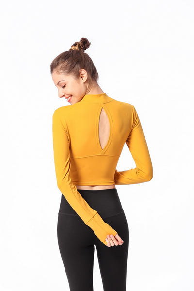 Camiseta Ajustada de Manga Larga para Yoga - Image 36
