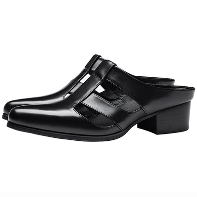 Pantuflas de Cuero Auténtico para Hombre - Diseño Elegante Cerrado - Image 10