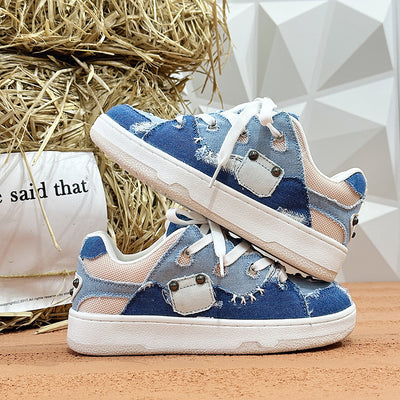 Zapatos de Lona Denim con Adhesivo Frío - Image 23