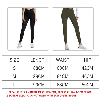Leggings Deportivos Cintura Alta con Diseño Cruzado para Yoga - Image 8