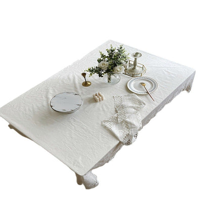 Mantel de Encaje Floral Fénix Blanco Estilo Francés - Image 20