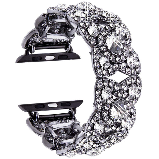 Correa de Reloj Metal Flor de Cuatro Pétalos con Diamantes - Image 18