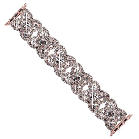 Correa de Reloj Metal Flor de Cuatro Pétalos con Diamantes - Image 20
