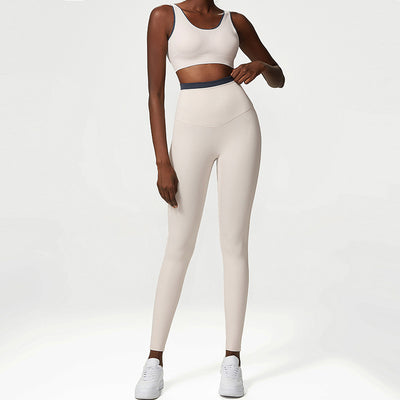 Conjunto de Yoga Sin Costuras Nude para Mujer - Image 7