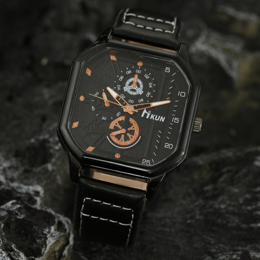 Reloj Casual para Hombre con Doble Capa y Esfera Cuadrada - Image 7