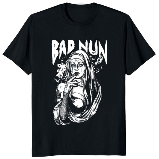 Camiseta Monja Demoniaca 3D Unisex - Estampado Impactante para Hombre y Mujer - Image 5