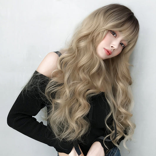 Peluca Ondulada Dorada Premium - Image 3