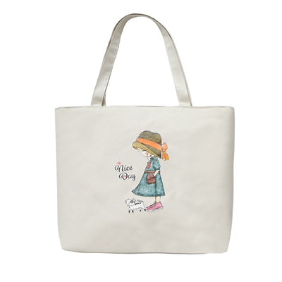 Bolsa de Lona para Mujer - Bolso Tote Escolar Versátil - Image 49