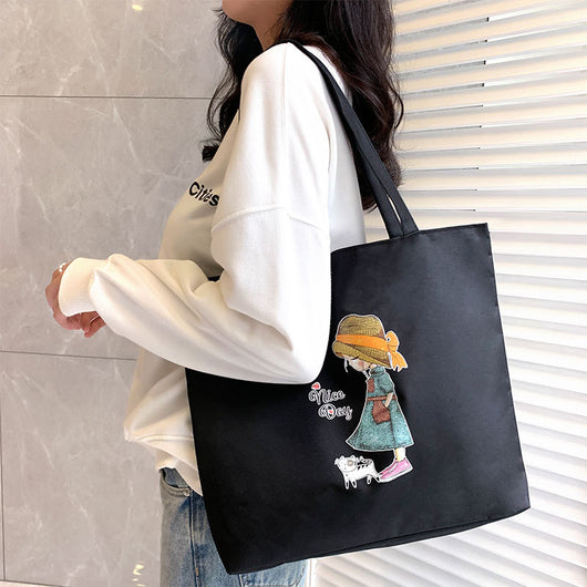 Bolsa de Lona para Mujer - Bolso Tote Escolar Versátil - Image 51