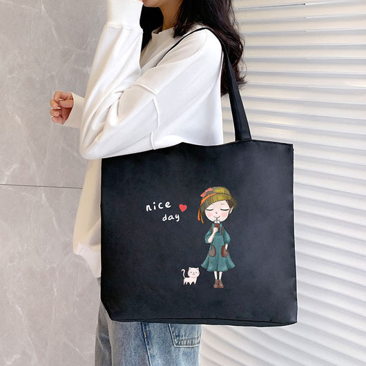 Bolsa de Lona para Mujer - Bolso Tote Escolar Versátil - Image 55