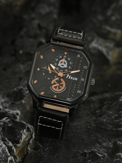 Reloj Casual para Hombre con Doble Capa y Esfera Cuadrada - Image 15
