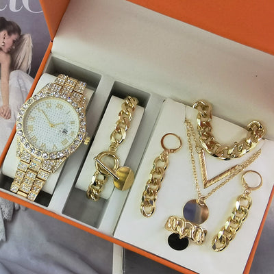 Set de 5 Relojes para Mujer con Pulseras - Reloj de Cuarzo Elegante - Image 17