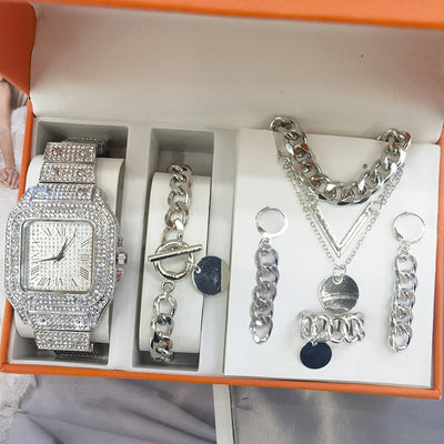 Set de 5 Relojes para Mujer con Pulseras - Reloj de Cuarzo Elegante - Image 25
