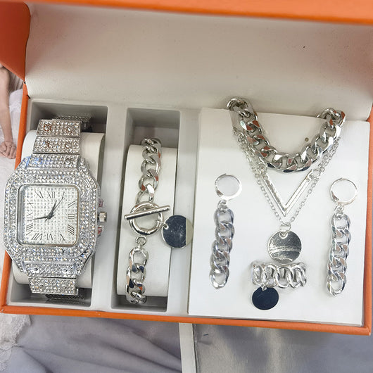 Set de 5 Relojes para Mujer con Pulseras - Reloj de Cuarzo Elegante - Image 25