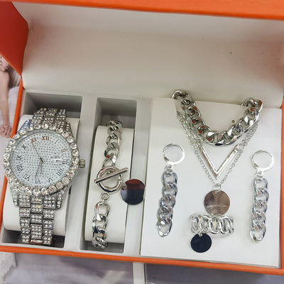 Set de 5 Relojes para Mujer con Pulseras - Reloj de Cuarzo Elegante - Image 26