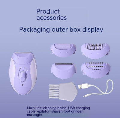 Light purple and pink Kemei electric shaver with a shaving head and a power switch with speed settings. - Image 14