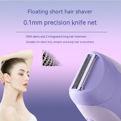 Light purple and pink Kemei electric shaver with a shaving head and a power switch with speed settings. - Image 16
