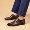 Zapatos Oxford de Cuero Genuino con Grabado Artesanal para Negocios