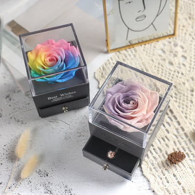 Caja de Joyero con Rosa Eterna - Regalo Perfecto para Amor y Ocasiones Especiales - Image 25