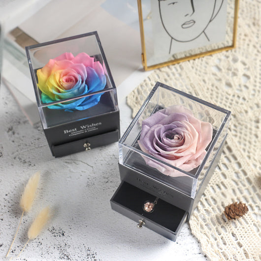 Caja de Joyero con Rosa Eterna - Regalo Perfecto para Amor y Ocasiones Especiales - Image 25