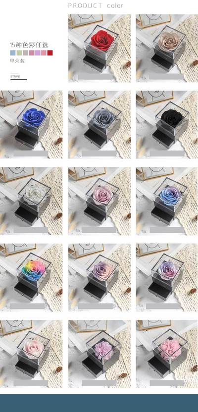 Caja de Joyero con Rosa Eterna - Regalo Perfecto para Amor y Ocasiones Especiales - Image 32