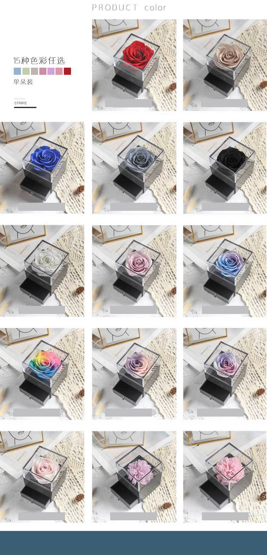 Caja de Joyero con Rosa Eterna - Regalo Perfecto para Amor y Ocasiones Especiales - Image 32